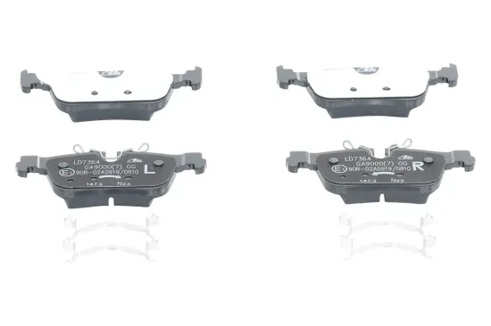 Bremsbelagsatz, Scheibenbremse Hinterachse ATE 13.0470-7364.2 Bild Bremsbelagsatz, Scheibenbremse Hinterachse ATE 13.0470-7364.2