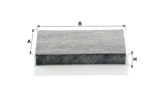 Filter, Innenraumluft hinter dem Handschuhfach MANN-FILTER CUK 1611 Bild Filter, Innenraumluft hinter dem Handschuhfach MANN-FILTER CUK 1611