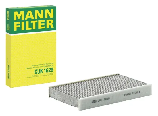 Filter, Innenraumluft hinter dem Handschuhfach MANN-FILTER CUK 1629 Bild Filter, Innenraumluft hinter dem Handschuhfach MANN-FILTER CUK 1629