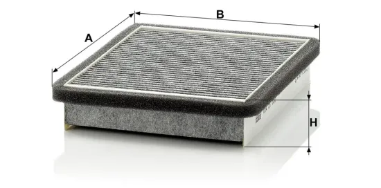 Filter, Innenraumluft Motorraum Beifahrerseite, unter der Wasserkastenabdeckung MANN-FILTER CUK 21 006 Bild Filter, Innenraumluft Motorraum Beifahrerseite, unter der Wasserkastenabdeckung MANN-FILTER CUK 21 006