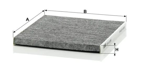Filter, Innenraumluft hinter dem Handschuhfach MANN-FILTER CUK 2226 Bild Filter, Innenraumluft hinter dem Handschuhfach MANN-FILTER CUK 2226