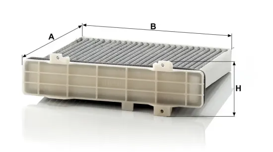 Filter, Innenraumluft hinter dem Handschuhfach MANN-FILTER CUK 2230 Bild Filter, Innenraumluft hinter dem Handschuhfach MANN-FILTER CUK 2230