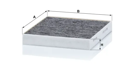 Filter, Innenraumluft hinter dem Handschuhfach MANN-FILTER CUK 2232/1 Bild Filter, Innenraumluft hinter dem Handschuhfach MANN-FILTER CUK 2232/1