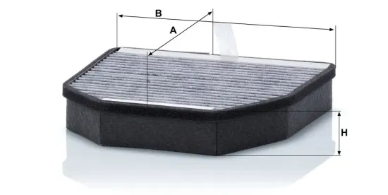 Filter, Innenraumluft unterhalb des Handschuhfaches MANN-FILTER CUK 2241-2 Bild Filter, Innenraumluft unterhalb des Handschuhfaches MANN-FILTER CUK 2241-2