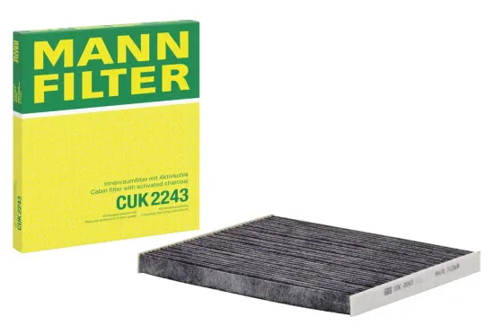 Filter, Innenraumluft hinter dem Handschuhfach MANN-FILTER CUK 2243 Bild Filter, Innenraumluft hinter dem Handschuhfach MANN-FILTER CUK 2243