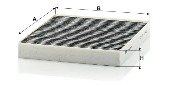 Filter, Innenraumluft hinter dem Handschuhfach MANN-FILTER CUK 2252 Bild Filter, Innenraumluft hinter dem Handschuhfach MANN-FILTER CUK 2252