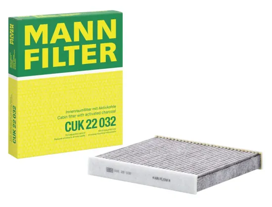 Filter, Innenraumluft hinter dem Handschuhfach MANN-FILTER CUK 22 032 Bild Filter, Innenraumluft hinter dem Handschuhfach MANN-FILTER CUK 22 032