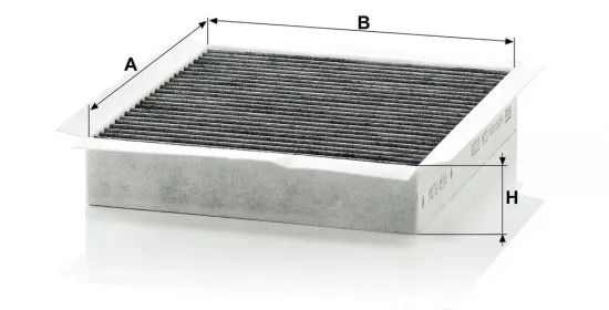 Filter, Innenraumluft unterhalb des Handschuhfaches MANN-FILTER CUK 2338 Bild Filter, Innenraumluft unterhalb des Handschuhfaches MANN-FILTER CUK 2338