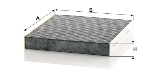 Filter, Innenraumluft hinter dem Handschuhfach MANN-FILTER CUK 2345 Bild Filter, Innenraumluft hinter dem Handschuhfach MANN-FILTER CUK 2345