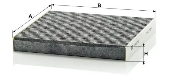 Filter, Innenraumluft hinter dem Handschuhfach MANN-FILTER CUK 2358 Bild Filter, Innenraumluft hinter dem Handschuhfach MANN-FILTER CUK 2358
