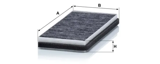 Filter, Innenraumluft hinter dem Handschuhfach MANN-FILTER CUK 23 004-2 Bild Filter, Innenraumluft hinter dem Handschuhfach MANN-FILTER CUK 23 004-2