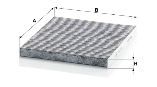 Filter, Innenraumluft unter der Mittelkonsole MANN-FILTER CUK 23 009 Bild Filter, Innenraumluft unter der Mittelkonsole MANN-FILTER CUK 23 009