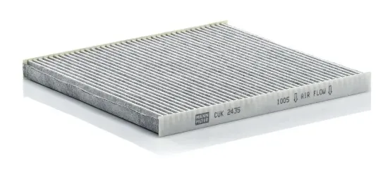 Filter, Innenraumluft Motorraum Fahrerseite, unter der Wasserkastenabdeckung MANN-FILTER CUK 2435 Bild Filter, Innenraumluft Motorraum Fahrerseite, unter der Wasserkastenabdeckung MANN-FILTER CUK 2435