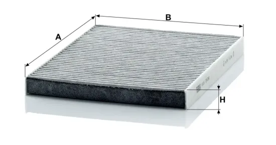 Filter, Innenraumluft unter der Mittelkonsole MANN-FILTER CUK 2436 Bild Filter, Innenraumluft unter der Mittelkonsole MANN-FILTER CUK 2436