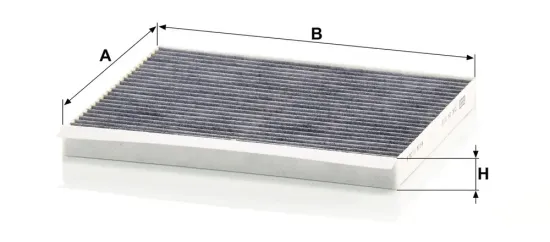 Filter, Innenraumluft unterhalb des Handschuhfaches MANN-FILTER CUK 24 013 Bild Filter, Innenraumluft unterhalb des Handschuhfaches MANN-FILTER CUK 24 013