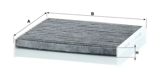 Filter, Innenraumluft unter der Mittelkonsole MANN-FILTER CUK 24 026 Bild Filter, Innenraumluft unter der Mittelkonsole MANN-FILTER CUK 24 026