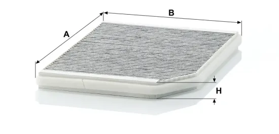 Filter, Innenraumluft Motorraum Beifahrerseite, unter der Wasserkastenabdeckung MANN-FILTER CUK 2525 Bild Filter, Innenraumluft Motorraum Beifahrerseite, unter der Wasserkastenabdeckung MANN-FILTER CUK 2525