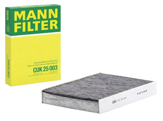 Filter, Innenraumluft unter der Mittelkonsole MANN-FILTER CUK 25 003 Bild Filter, Innenraumluft unter der Mittelkonsole MANN-FILTER CUK 25 003