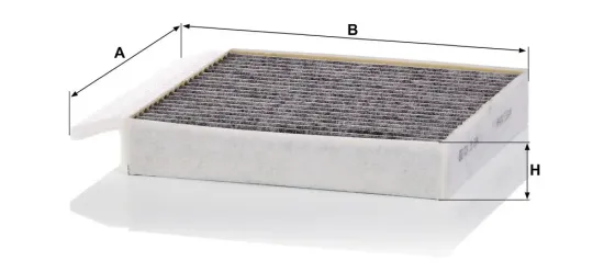 Filter, Innenraumluft unterhalb des Handschuhfaches MANN-FILTER CUK 25 034-2 Bild Filter, Innenraumluft unterhalb des Handschuhfaches MANN-FILTER CUK 25 034-2