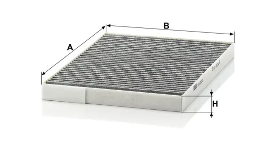 Filter, Innenraumluft Innenraum Fahrerseite MANN-FILTER CUK 2620 Bild Filter, Innenraumluft Innenraum Fahrerseite MANN-FILTER CUK 2620