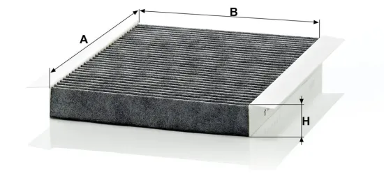 Filter, Innenraumluft Motorraum Beifahrerseite, unter der Wasserkastenabdeckung MANN-FILTER CUK 2680 Bild Filter, Innenraumluft Motorraum Beifahrerseite, unter der Wasserkastenabdeckung MANN-FILTER CUK 2680
