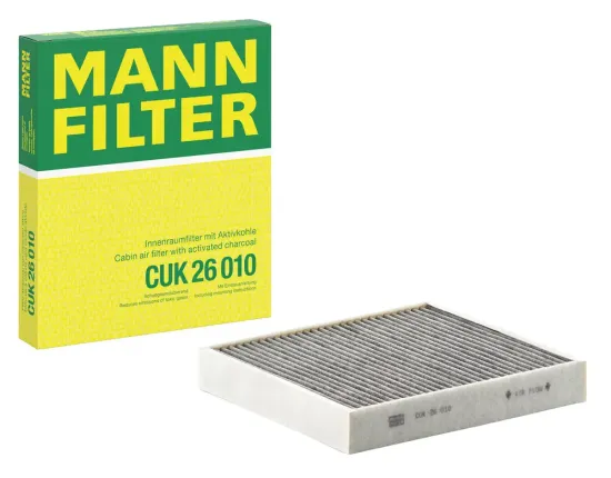 Filter, Innenraumluft unterhalb des Handschuhfaches MANN-FILTER CUK 26 010 Bild Filter, Innenraumluft unterhalb des Handschuhfaches MANN-FILTER CUK 26 010