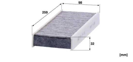 Filter, Innenraumluft MANN-FILTER CUK 26 014-2 Bild Filter, Innenraumluft MANN-FILTER CUK 26 014-2