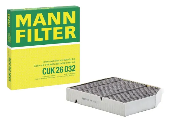 Filter, Innenraumluft unterhalb des Handschuhfaches MANN-FILTER CUK 26 032 Bild Filter, Innenraumluft unterhalb des Handschuhfaches MANN-FILTER CUK 26 032