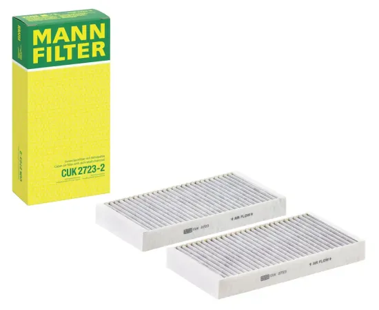 Filter, Innenraumluft unter der Mittelkonsole MANN-FILTER CUK 2723-2 Bild Filter, Innenraumluft unter der Mittelkonsole MANN-FILTER CUK 2723-2