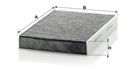 Filter, Innenraumluft Innenraum Fahrerseite MANN-FILTER CUK 2743 Bild Filter, Innenraumluft Innenraum Fahrerseite MANN-FILTER CUK 2743