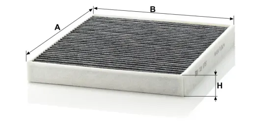 Filter, Innenraumluft hinter dem Handschuhfach MANN-FILTER CUK 2757 Bild Filter, Innenraumluft hinter dem Handschuhfach MANN-FILTER CUK 2757
