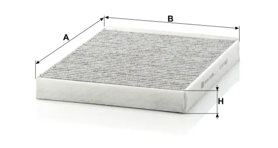 Filter, Innenraumluft unterhalb des Handschuhfaches MANN-FILTER CUK 2842 Bild Filter, Innenraumluft unterhalb des Handschuhfaches MANN-FILTER CUK 2842