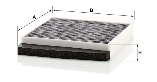Filter, Innenraumluft unterhalb des Handschuhfaches MANN-FILTER CUK 2855 Bild Filter, Innenraumluft unterhalb des Handschuhfaches MANN-FILTER CUK 2855