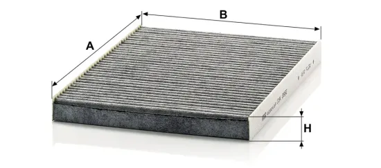 Filter, Innenraumluft Motorraum Beifahrerseite, unter der Wasserkastenabdeckung MANN-FILTER CUK 2882 Bild Filter, Innenraumluft Motorraum Beifahrerseite, unter der Wasserkastenabdeckung MANN-FILTER CUK 2882