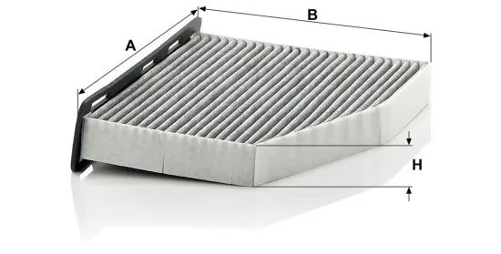Filter, Innenraumluft unterhalb des Handschuhfaches MANN-FILTER CUK 2939 Bild Filter, Innenraumluft unterhalb des Handschuhfaches MANN-FILTER CUK 2939