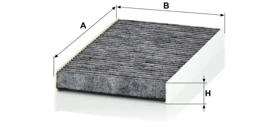Filter, Innenraumluft Motorraum Beifahrerseite, unter der Wasserkastenabdeckung MANN-FILTER CUK 2940 Bild Filter, Innenraumluft Motorraum Beifahrerseite, unter der Wasserkastenabdeckung MANN-FILTER CUK 2940