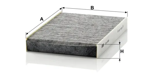 Filter, Innenraumluft Motorraum Fahrerseite, unter der Wasserkastenabdeckung MANN-FILTER CUK 2945 Bild Filter, Innenraumluft Motorraum Fahrerseite, unter der Wasserkastenabdeckung MANN-FILTER CUK 2945