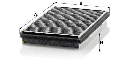 Filter, Innenraumluft Motorraum Beifahrerseite, unter der Wasserkastenabdeckung MANN-FILTER CUK 3020 Bild Filter, Innenraumluft Motorraum Beifahrerseite, unter der Wasserkastenabdeckung MANN-FILTER CUK 3020