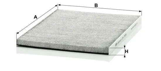 Filter, Innenraumluft Motorraum Beifahrerseite, unter der Wasserkastenabdeckung MANN-FILTER CUK 3059 Bild Filter, Innenraumluft Motorraum Beifahrerseite, unter der Wasserkastenabdeckung MANN-FILTER CUK 3059