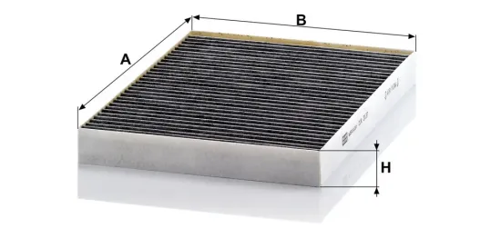 Filter, Innenraumluft Motorraum Beifahrerseite, unter der Wasserkastenabdeckung MANN-FILTER CUK 3137 Bild Filter, Innenraumluft Motorraum Beifahrerseite, unter der Wasserkastenabdeckung MANN-FILTER CUK 3137