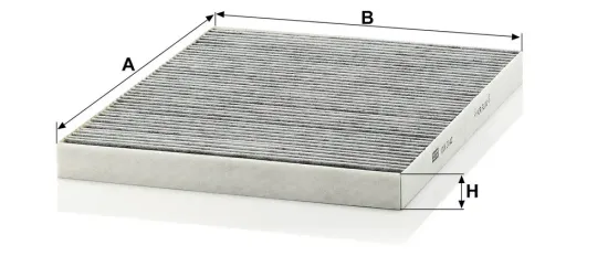 Filter, Innenraumluft unterhalb des Handschuhfaches MANN-FILTER CUK 3142 Bild Filter, Innenraumluft unterhalb des Handschuhfaches MANN-FILTER CUK 3142