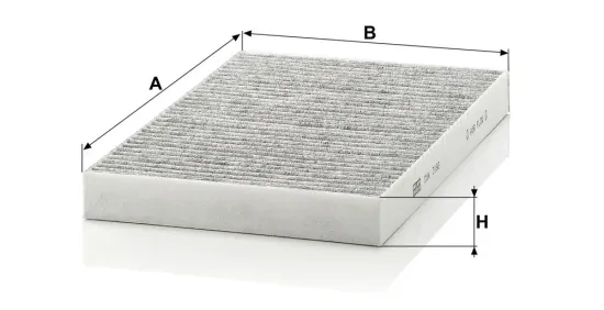 Filter, Innenraumluft Motorraum Beifahrerseite, unter der Wasserkastenabdeckung MANN-FILTER CUK 3192 Bild Filter, Innenraumluft Motorraum Beifahrerseite, unter der Wasserkastenabdeckung MANN-FILTER CUK 3192