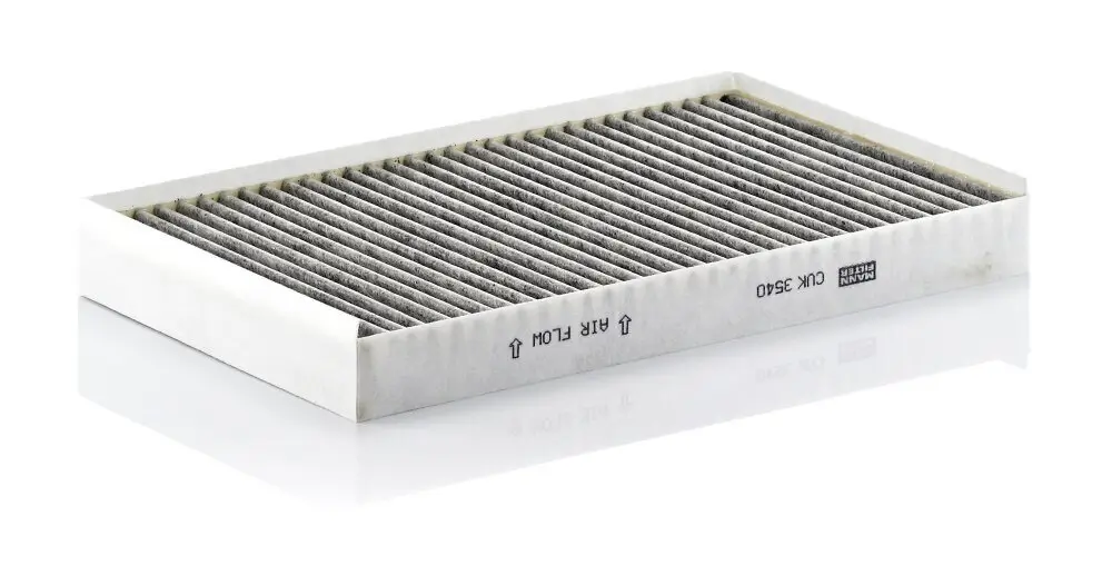 Filter, Innenraumluft Motorraum Mitte, unter der Wasserkastenabdeckung MANN-FILTER CUK 3540