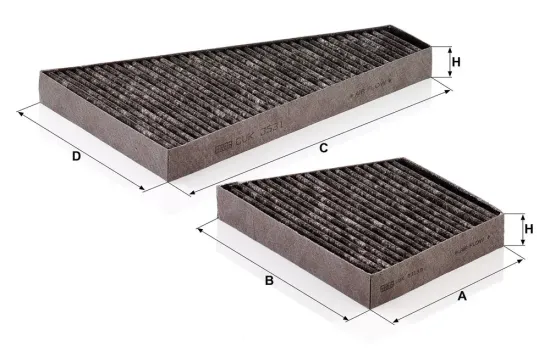 Filter, Innenraumluft MANN-FILTER CUK 35 000-2 Bild Filter, Innenraumluft MANN-FILTER CUK 35 000-2