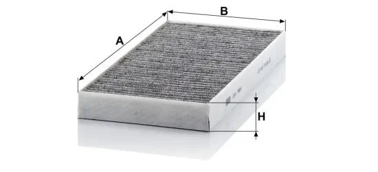 Filter, Innenraumluft unterhalb des Handschuhfaches MANN-FILTER CUK 3621 Bild Filter, Innenraumluft unterhalb des Handschuhfaches MANN-FILTER CUK 3621