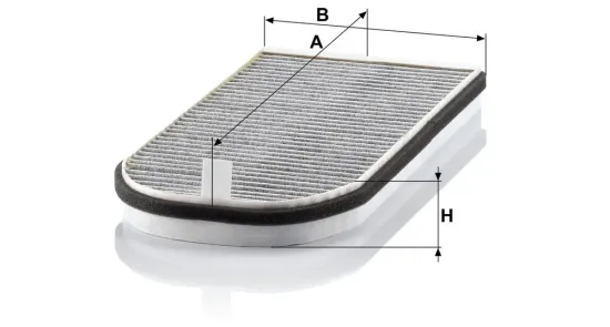 Filter, Innenraumluft Motorhaube MANN-FILTER CUK 3642-2 Bild Filter, Innenraumluft Motorhaube MANN-FILTER CUK 3642-2