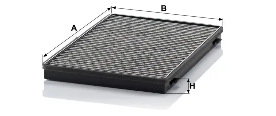 Filter, Innenraumluft Motorraum Beifahrerseite, unter der Wasserkastenabdeckung MANN-FILTER CUK 3943 Bild Filter, Innenraumluft Motorraum Beifahrerseite, unter der Wasserkastenabdeckung MANN-FILTER CUK 3943