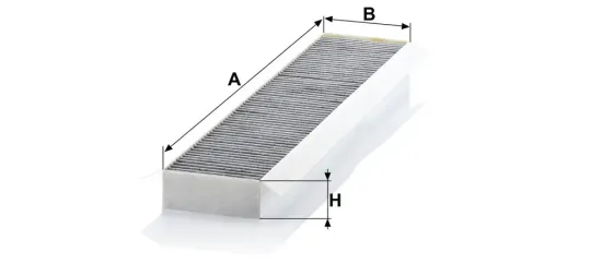 Filter, Innenraumluft Motorraum Beifahrerseite, unter der Wasserkastenabdeckung MANN-FILTER CUK 5141 Bild Filter, Innenraumluft Motorraum Beifahrerseite, unter der Wasserkastenabdeckung MANN-FILTER CUK 5141