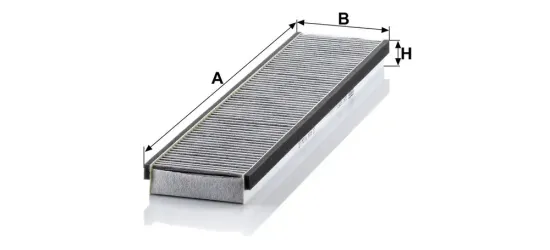 Filter, Innenraumluft Motorraum Beifahrerseite, unter der Wasserkastenabdeckung MANN-FILTER CUK 5257 Bild Filter, Innenraumluft Motorraum Beifahrerseite, unter der Wasserkastenabdeckung MANN-FILTER CUK 5257