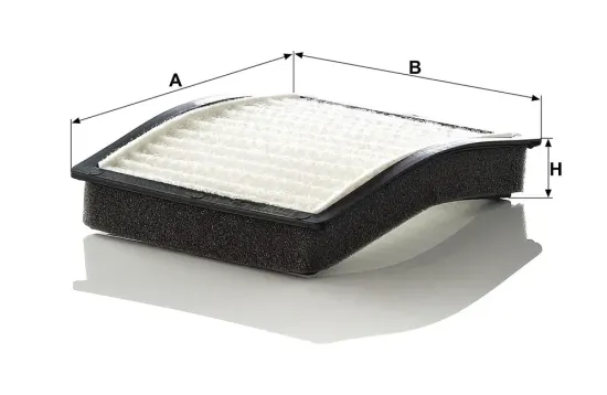 Filter, Innenraumluft Motorraum, unter den Scheibenwischern MANN-FILTER CU 1006-2 Bild Filter, Innenraumluft Motorraum, unter den Scheibenwischern MANN-FILTER CU 1006-2